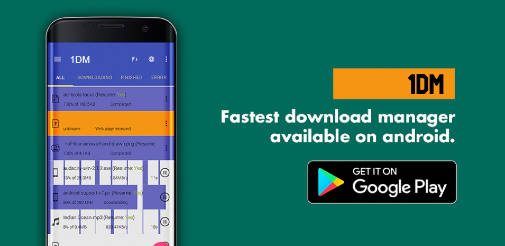1DM: Browser & Video Download